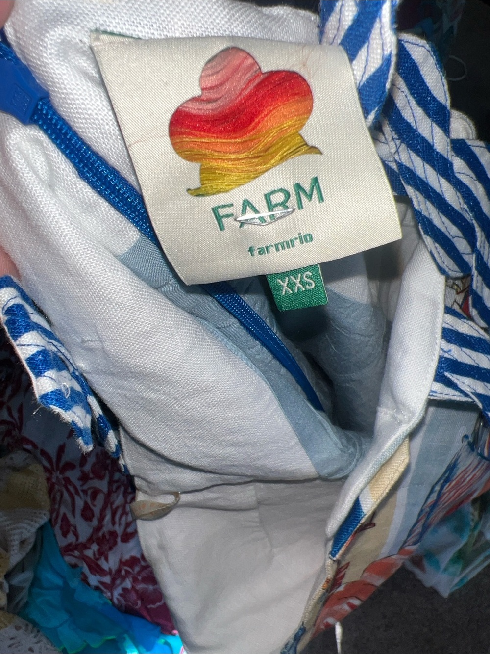 Farm Rio Multicolor Summer Diary Mini Dress - Picture 4 of 4